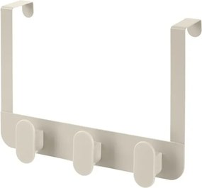 Gancio bagno triplo in acciaio e plastica beige rettangolare Fiore