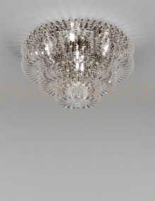 Ecos lampadario da soffitto 90 cristallo rigadin bronzo satinato 5 ...