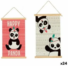 Decorazione da Parete Panda 1 x 54 x 33 cm (24 Unità)
