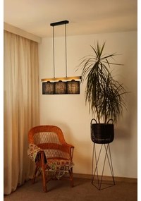 Brilagi - Lampadario a sospensione con filo FOREST 3xE27/15W/230V pino/nero