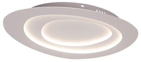 Plafoniera LED moderno Isotta, bianco 49x40 cm, luce con 3 temperature di colore dimmerabile NOVECENTO