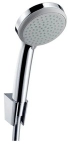 Trio (doccetta, tubo flessibile e supporto) HANSGROHE Croma 100 in abs cromato H 18.7 x P 16.5 cm anticalcare 4 getti