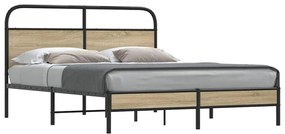 Giroletto Senza Materasso Rovere Fumo 150x200 Cm İn Truciolato /