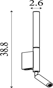 Searchlight 28127BK - Faretto LED ARCHITECT LED/7W/230V nero
