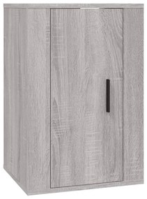 Set mobili porta tv 2 pz grigio sonoma in legno multistrato