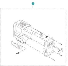 Kit Guscio Batteria 40-B70 538992901 Originale Husqvarna
