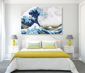 Stampa su tela – Riproduzione La grande onda di Kanagawa - Katsushika Hokusai