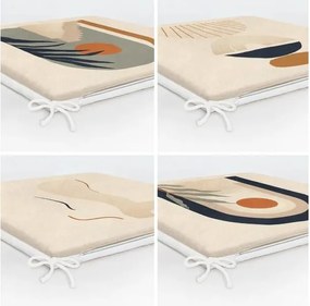 Set di cuscini per sedie 4 pz 42x42 cm Illustrated Arch – Mila Home