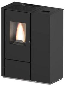 Stufa a pellet ventilata PUNTO FUOCO Mirella 7 KW nera