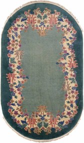 Peking Tappeto 110 x 210 Verde (Iran) Annodato A Mano