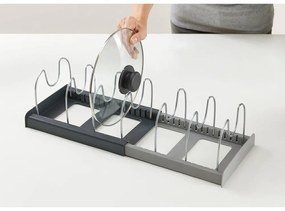 Organizer grigio per coperchi o pentole - Joseph Joseph