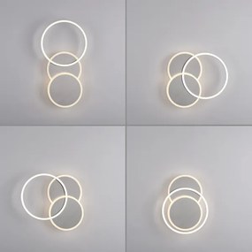 Leuchten Direkt 14116-55 - Plafoniera LED  LED/25,5W/230V cromo opaco