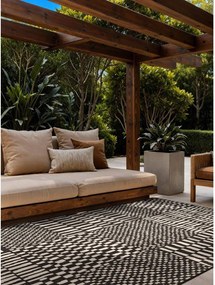 Tappeto da interno/esterno nero/color crema 160x230 cm Haringey Barkham – Ted Baker