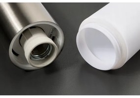 Lampada LED dimmerabile da esterno LIVIA 1xE27/6W/230V 100 cm IP44 argento