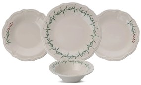 Set 24 piatti porcellana decorata