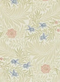 Morris & Co Carta da parati Larkspur - Manilla/ Old Rose
