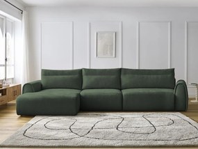 Divano angolare in verde scuro Aden – Bobochic Paris