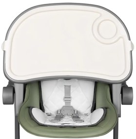 Lionelo - Seggiolone da pranzo per bambini CORA PLUS Verde oliva