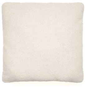 Kave Home - Cuscino Martina in in tessuto bouclé écru 52 x 52 cm