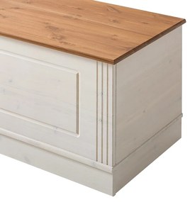 Cassapanca in legno di pino bianco 80x45 cm Anita - Støraa