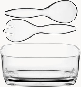 Set ciotola e posate per insalata Happy Square 3 pz