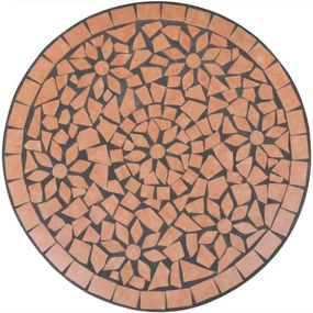 Set da Bistrot 3 pz in Piastrelle di Ceramica Terracotta