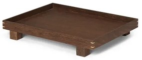 Bon Wooden Tray Small Smoked Oak - Ferm Living