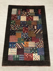 Loribaft Tappeto persiano 100x150 Verde (Iran) Annodato A Mano