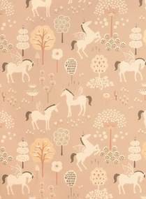 Majvillan Tapete True Unicorns - Old Pink