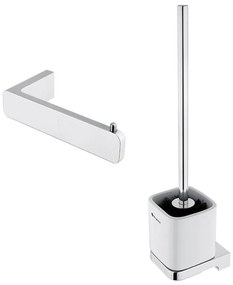 NIMCO MA set-94KN-26 - Scopino a parete e porta carta igienica MAYA cromo