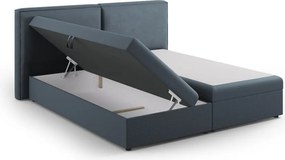 Letto boxspring blu con contenitore 180x200 cm Arendal – Cosmopolitan Design