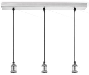 Cavo di alimentazione VINTAGE 3xE27/40W/230V cromo opaco