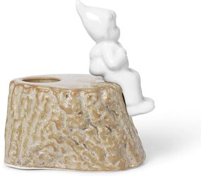 Portacandele natalizio in porcellana e gres, lunghezza 9 cm Christmas Tales - Kähler Design