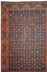 Bidjar Tappeto persiano 390x570 Blu (Iran) Annodato A Mano