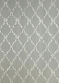 Farrow & Ball Carta da parati Crivelli Trellis - Pigeon/ Silver
