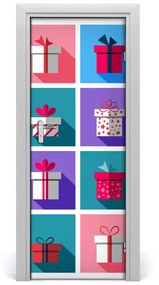 Adesivo per porta I regali 85x205 cm