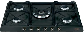 Piano Cottura 70 cm 5 Fuochi Gas Smeg SR775AO - Griglie in Ghisa, Antracite
