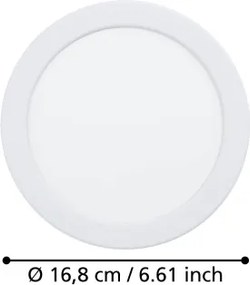 Eglo 901397 - Lampada da incasso LED FUEVA LED/10,5W/230V Ø 16,8 cm bianco