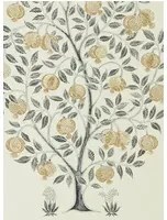 Sanderson Carta da parati Anaar Tree - Charcoal/ Gold
