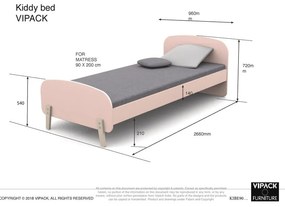 Letto per bambini alla menta , 200 x 90 cm Kiddy - Vipack