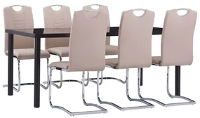 Set Da Pranzo 7 Pz İn Similpelle Cappuccino /