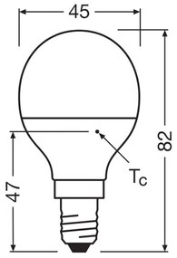 Lampadina LED P40 E14/4,9W/230V 4000K - Osram