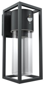 Applique Nera E27 con Sensore di Movimento IP54 - Serie VIMO