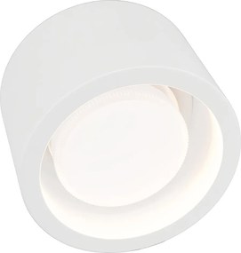 Plafoniera Tonda da Soffitto GX53 in Gesso Pitturabile - Serie VOLUMI