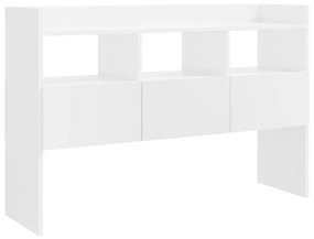 Credenza bianca lucido 105x30x70 cm in truciolato