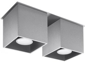 Sollux SL.0064 - Faretto QUAD 2 2xGU10/40W/230V grigio