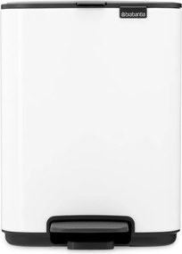 Cestino per la spazzatura bianco in acciaio con pedale 4 l Bo – Brabantia