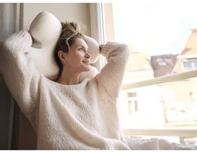 CONNECT IT CFH-6030-WH - Cuscino anatomico Virgo bianco/grigio