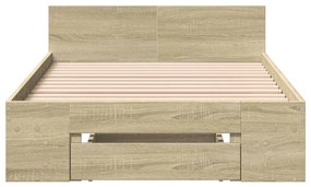 Giroletto cassetto rovere sonoma 90x200 cm legno multistrato