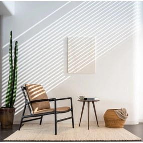 Poltrona in pelle nera e beige Dedo - Gazzda